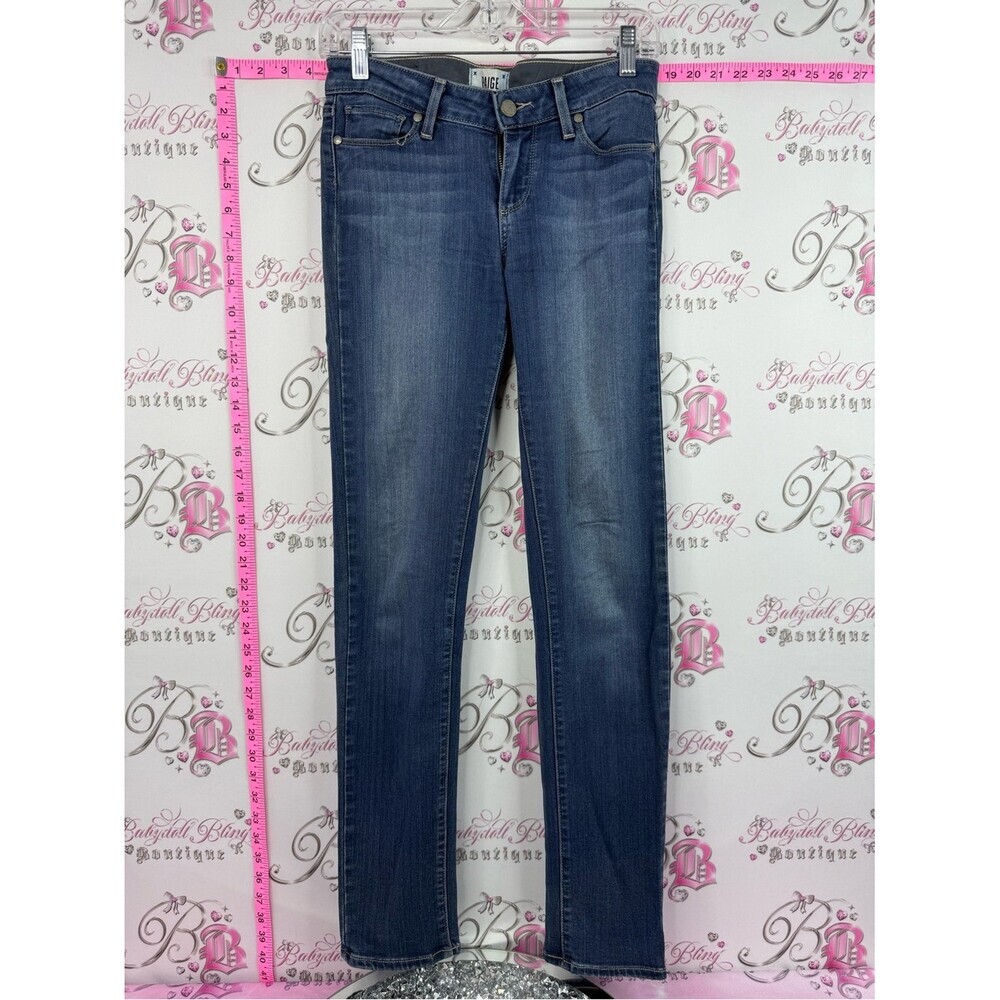 PAIGE skyline skinny Slim Skinny Jeans in Medium Blue Wash